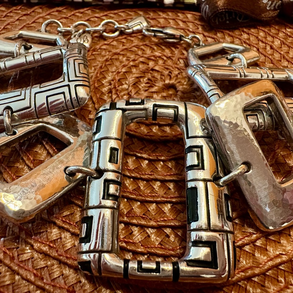 Brighton Geometric Silver Statement Bracelet - image 4